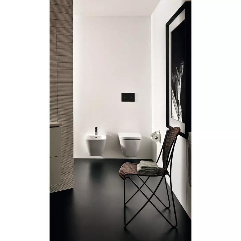 Bideu suspendat Ideal Standard I.Life S, compact, cu fixare ascunsă, alb